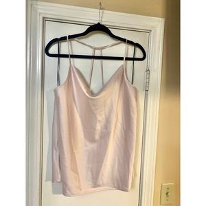 NWT Light Pink Pleione silky Draped Camisole